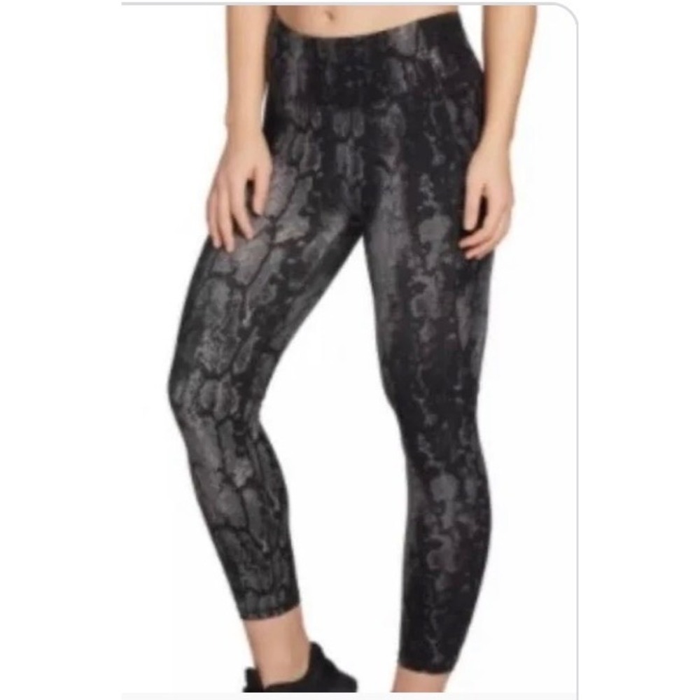 Calia by Carrie Underwood NWT Black Python Energize Mid Rise 7/8 Ankle Leggings